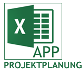 Excel APP "Projektplanung" entwickelt von consultnetwork, controlling-strategy
